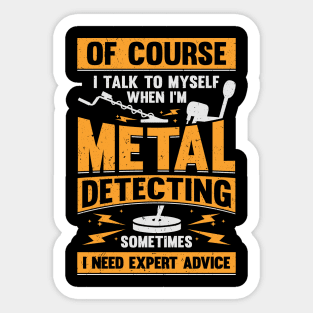 Treasure Hunting Metal Detecting Detectorist Gift Sticker